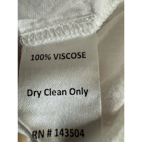 Marie Oliver Maxi Dress S Small White Red Embroidered Colorful Smocked - Picture 12 of 16